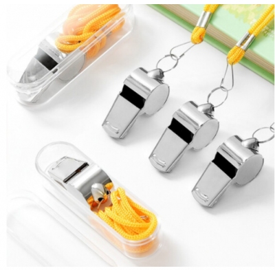 裁判金屬哨子 戶外體育運(yùn)動(dòng) 不銹鋼哨子（10只裝）