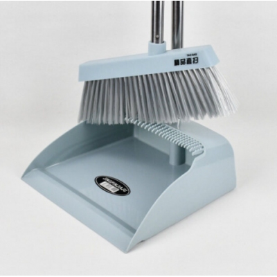 掃把簸箕套裝組合單個家用軟毛掃地【兩件套】淺藍色